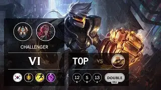 Vi Top vs Azir - KR Challenger Patch 9.14