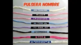 PULSERA de la  AMISTAD con NOMBRE/Fecha/ Mensaje/Personalizar a Tu Gusto/**IRRADIA COLOR**