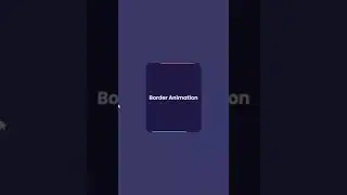 Modern Border animation using html and css