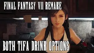 Тифа пьёт &mdash; оба варианта | Final Fantasy 7 REMAKE в 4K | СПОЙЛЕРЫ