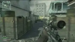Call of Duty Modern Warfare 3 - Long Range Throwing Knife Kill & Sniper Fail