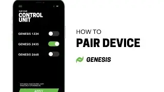 How to Pair Your Device &mdash; Rapid Reboot GENESIS Control Unit