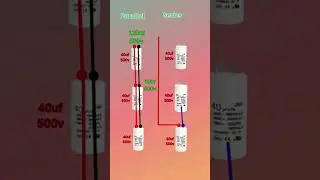 Capacitor parallel and series wiring diagram #technical #electrical #experiment #TALAL AHMED TECH