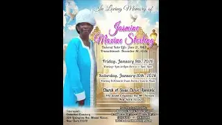 Celebrating the Life of Missionary Jasmine M. Sterling - Saturday, January 10, 2026