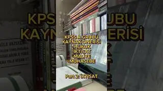 KPSS A GRUBU KAYNAK &Ouml;NERİSİ Part 2:İKTİSAT #kpssa #kpssalan #kpsslisans #kpss #kpssalansınavı  #p48