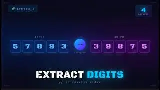 Extract each digit from an integer in the reverse order