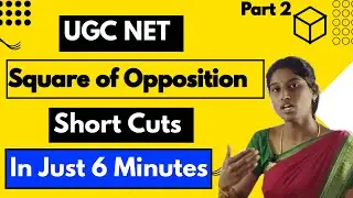 Square Of Opposition Short Cuts in Tamil | UGC NET Paper 1  #ugcnet #logicalreasoning