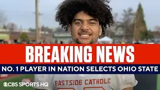 No. 1 Player in the Nation J.T. Tuimoloau Selects Ohio State | CBS Sports HQ