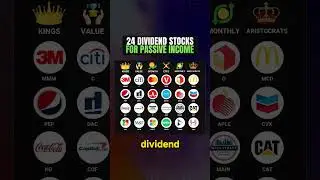 here are 24 high dividend stocks for passive income#passiveincome #stocks #dividend