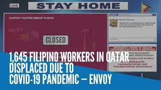 1,645 Filipino workers in Qatar displaced due to COVID-19 pandemic &mdash; envoy