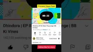 Dhindora Ep.3 Nano Thug Lenge Views Peak Count(Record Breaking)😱🔥