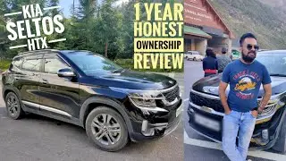 Kia Seltos HTX Petrol Review (Black Colour 1.5 Manual) | 1 Year Owner's Review in Hindi |Pros & Cons