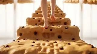 ASMR Cinematic Staircase Cookie Dough, Shells, Soap foam, Relaxing