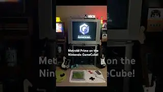 Metroid Prime on the Nintendo GameCube. #metroidprime #gamecube #retrogaming #gameroom #collection