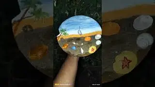 cake base to beach view🥰 #childrencraft #seashell #forkidsandchildren