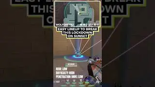 Destroy Killjoys Lockdown on Sunset B-Site with this simple Wallbang Lineup | Valorant Tips