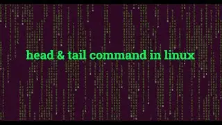 linux 20 head & tail Command
