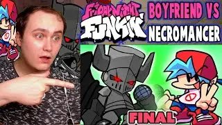 FRIDAY NIGHT FUNKIN' mod Boyfriend vs NECROMANCER (Castle Crashers) FINAL BATTLE! | Reaction