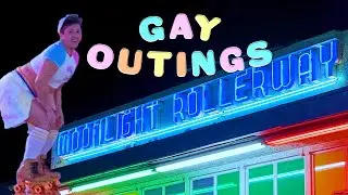 Lgbtq+ Roller Skating Party At Moonlight Railway Los Angeles || GAY OUTING