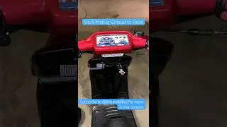 Yamaha Prebug OEM vs aftermarket exhaust. #polini #zuma #exhaust #alcatraz #oem #battleroyale
