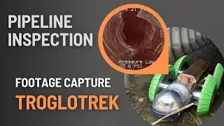 Inspection Footage with a TROGLOTREK Robotic Sewer Crawler! #pipeinspection #pipeline #sewerscope