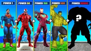 Fusion IRONMAN SUPERMAN HULK THANOS into GOD SUPERHERO in GTA 5!