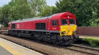 22 unbroken minutes of trains 66561 66102 195005 195006 66545 66753 69004 170531 Lea Road 20/6/2025