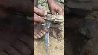 Blacksmith Short Video Sickle by Hand 🔥 #Shorts #firesmith06 #sickle #youtubeshorts #blacksmith