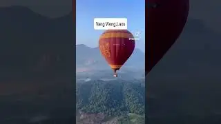 Unreal experience, sunrise hot air balloons#laos #travel #asia #epic