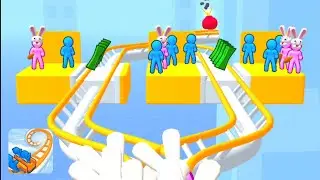 Runner Coaster, Money Run, Stack Rider all levels gameplay android