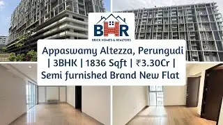 Luxury 3BHK Apartment in Appaswamy Altezza, Perungudi | Semi-Furnished | ₹3.30 Cr | Ready to Move