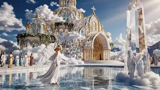 Glowing Crystal Architecture | Heavenly Dreamscape for Peaceful Sleep
