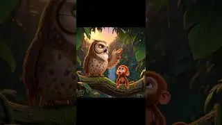 Mimi's Dream Flight|The Little Monkey's Big Leap#monkey #motivation #moralstories #shortsviral#short
