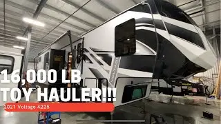 Massive 16,000 Pound Toy Hauler - 2021 Voltage 4225 by Dutchmen RV Tour!