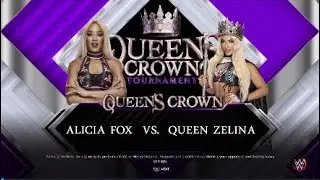 WWE 2K23 Alicia Fox Vs Queen Zelina (QUEEN'S CROWN TYPE MATCH)