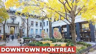 Experience the Vibrant Streets of Downtown Montreal | 4K Virtual Tour #montreal