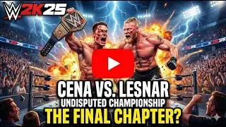 BROCK LESNAR DESTROYS JOHN CENA?! 💀 Undisputed Championship Match #wwe2k25  #JohnCena #brocklesnar