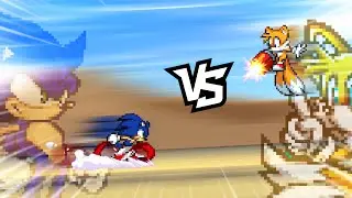 Sonic vs tails sprite animation/ flipaclip animation / sonic animation 