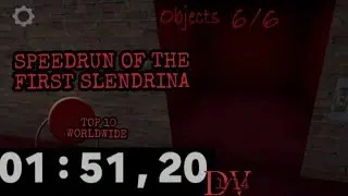 FIRST SLENDRINA SPEEDRUN - 01:51.20 (TOP 10 WORLD)
