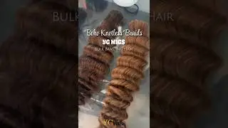 Boho Knotless Braid 💯  #bulkhair #deepwave #bulkhair #ygwigs #braids #bohobraids #hairvendor #hair