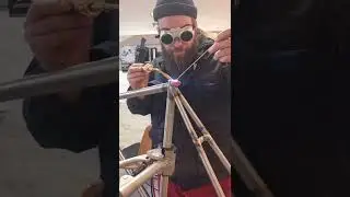 Brazing on a seat clamp to a custom bike frame
