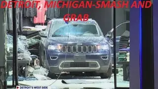 Thieves crash SUV into Detroit clothing store for robbery