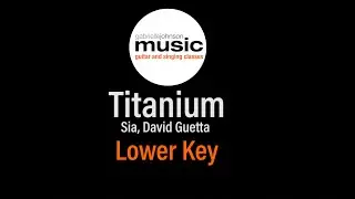 Titanium | Low Key Piano Karaoke | Lyric Video