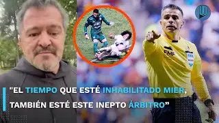 💥 &iexcl;Carlos Hermosillo explota contra el &aacute;rbitro por la lesi&oacute;n de Kevin Mier! 😡🧤