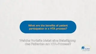 What are the benefits of patient participation in an HTA process? [DE]