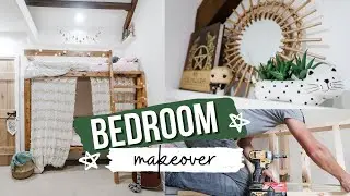 GIRLS BEDROOM MAKEOVER (BEFORE AND AFTER) *pinterest inspired bedroom*
