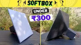 How to make Simple Softbox light DIY at home under ₹300 | Card board Soft box crafts