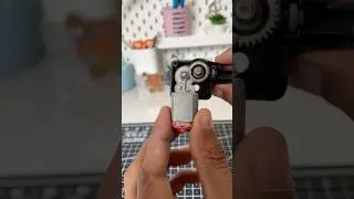 RC car gear ⚙️ box attached Dc motor and work perfectly movement all gear Diy #rcdriver #rccar #diy