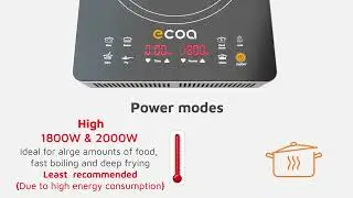 How to operate your ECOA induction cooker