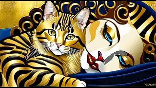 Purrstav Klimtail, the Cat Painter - the Cat Art Gallery